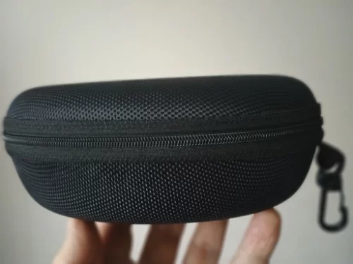 Sunglass Case with Carabiner Hook Colorful Sunglasses Hard Case Zipper Eyeglasses and Sunglass Holder photo review