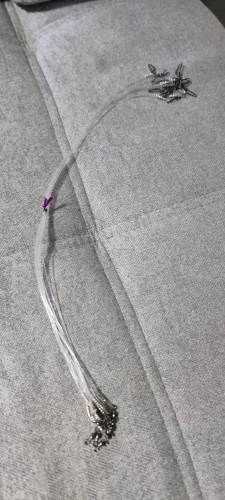 10-Pack Fluorocarbon Fishing Leaders – 20lb / 50lb Line with Swivels & Snaps photo review