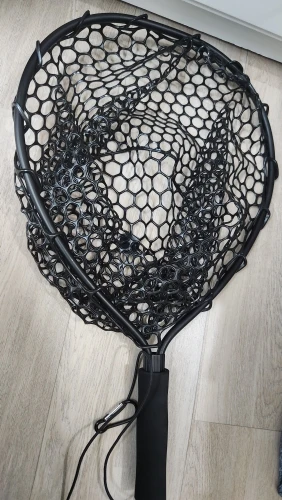 Ultralight Aluminum Fishing Net with Silicone Mesh photo review