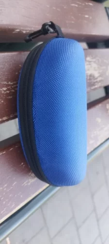 Sunglass Case with Carabiner Hook Colorful Sunglasses Hard Case Zipper Eyeglasses and Sunglass Holder photo review