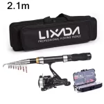 Lixada Telescopic Fishing Rod & Reel Combo – Full Carbon Fiber Travel Kit with Carry Case photo review