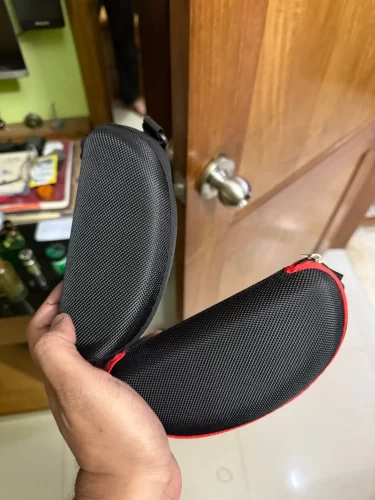 Sunglass Case with Carabiner Hook Colorful Sunglasses Hard Case Zipper Eyeglasses and Sunglass Holder photo review