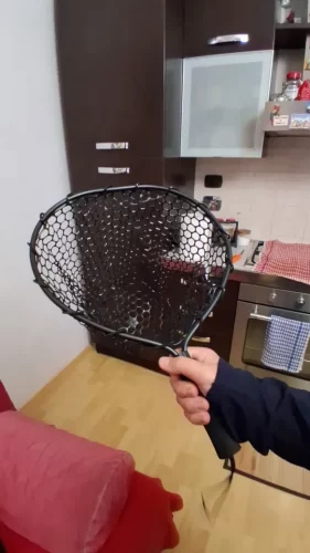 Ultralight Aluminum Fishing Net with Silicone Mesh photo review