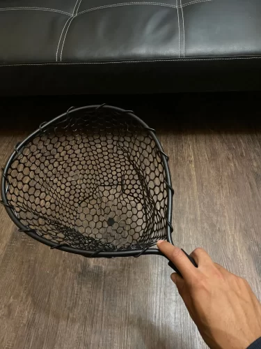 Ultralight Aluminum Fishing Net with Silicone Mesh photo review