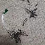 10-Pack Fluorocarbon Fishing Leaders – 20lb / 50lb Line with Swivels & Snaps photo review