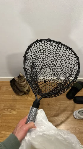 Ultralight Aluminum Fishing Net with Silicone Mesh photo review