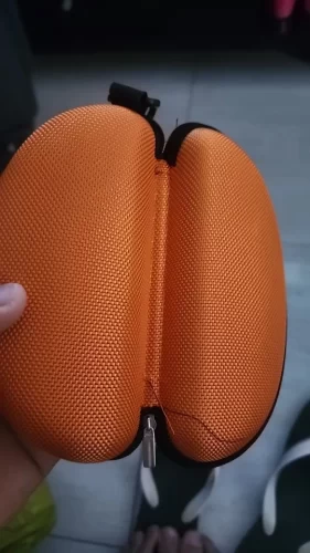 Sunglass Case with Carabiner Hook Colorful Sunglasses Hard Case Zipper Eyeglasses and Sunglass Holder photo review